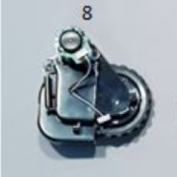 8.parça ROBERT RS 710 VE 720 YURUME MOTORU KOMPLE SOL-L