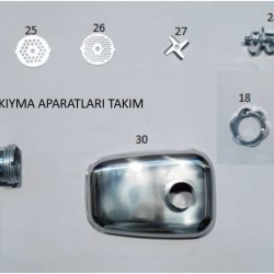 30.PARÇA THORPLEX MUTFAK ROBOTU KIYMA APARAT TAKIM