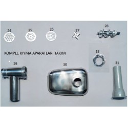 30.PARÇA THORPLEX MUTFAK ROBOTU KIYMA APARAT TAKIM